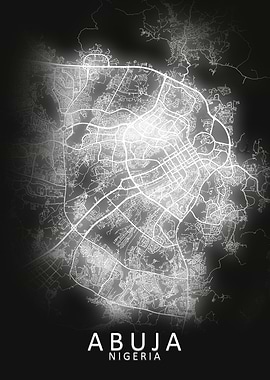 Abuja Nigeria City Map