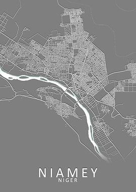 Niamey Niger City Map