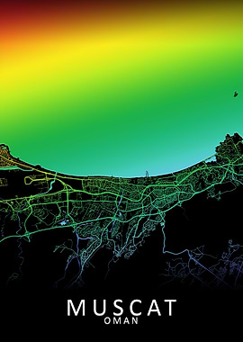 Muscat Oman City Map