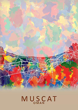 Muscat Oman City Map