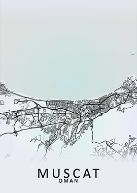 Muscat Oman City Map