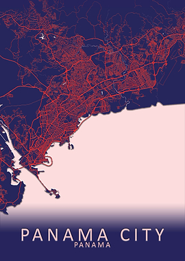 Panama City Map