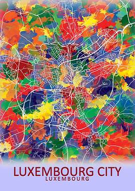 Luxembourg City Map