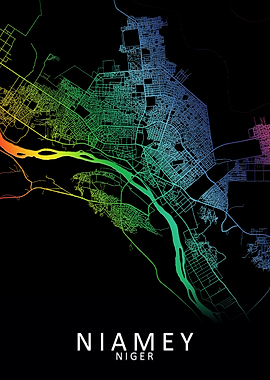 Niamey Niger City Map
