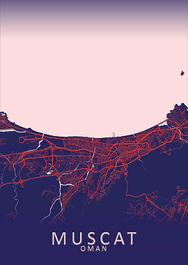 Muscat Oman City Map