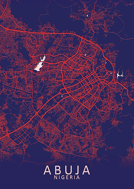 Abuja Nigeria City Map