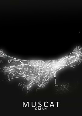 Muscat Oman City Map