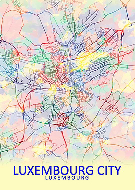 Luxembourg City Map