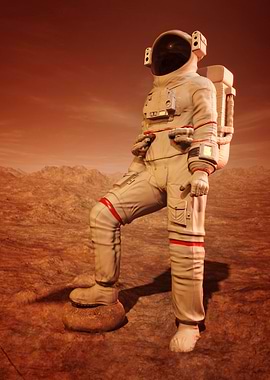 Scene of the Astronaut on