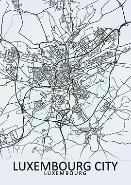 Luxembourg City Map