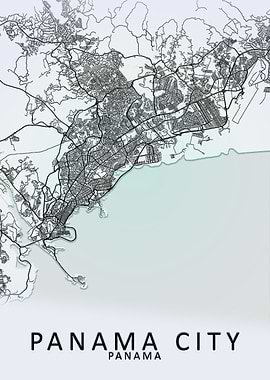 Panama City Map
