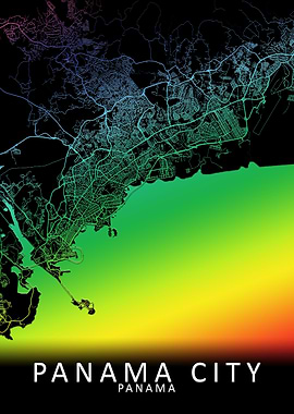 Panama City Map
