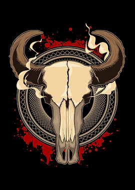 Angry Cow Skull