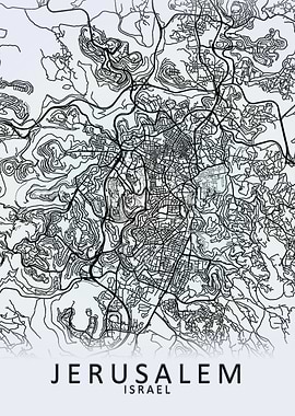 Jerusalem Israel City Map