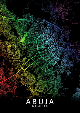 Abuja Nigeria City Map