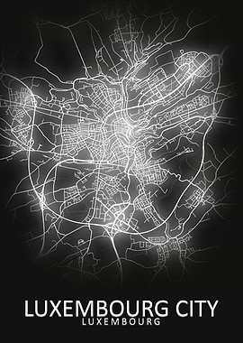 Luxembourg City Map