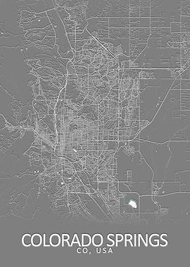 Colorado Springs USA Map