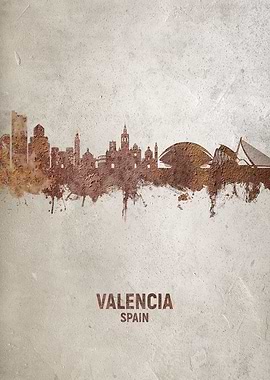 Valencia Spain Skyline
