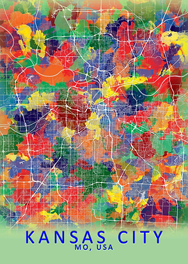 Kansas City USA City Map
