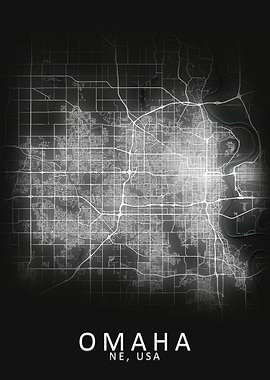 Omaha NE USA City Map