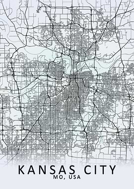 Kansas City USA City Map