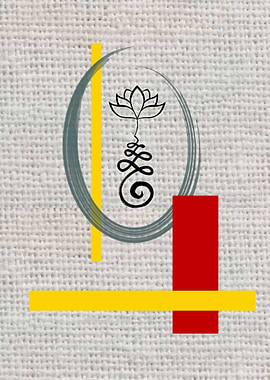 Unalome on White Canvas