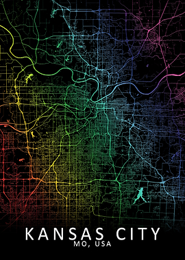 Kansas City USA City Map