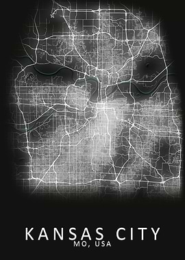 Kansas City USA City Map