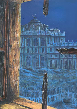 Stupinigi window paint 2