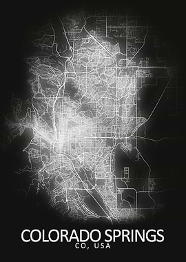 Colorado Springs USA Map