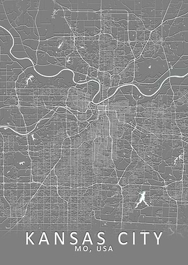 Kansas City USA City Map