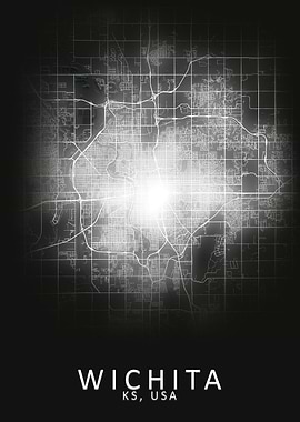 Wichita KS USA City Map