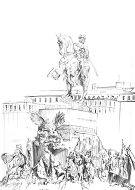 Rampant Horse pencil