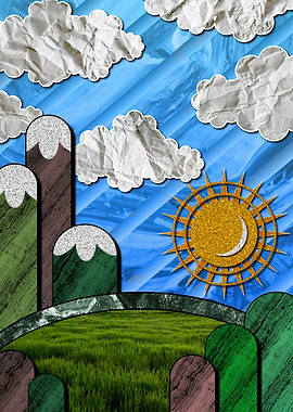 Mixed Media Landscape 1