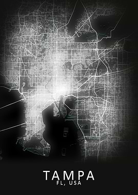 Tampa FL USA City Map