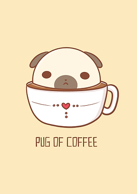 Pug Of Coffee