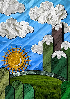 Mixed Media Landscape 3