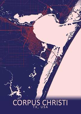 Corpus Christi City Map