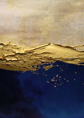 Blue Gold abstract