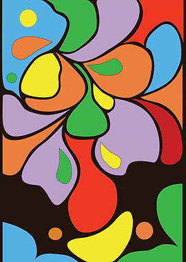 Abstract floral Africa