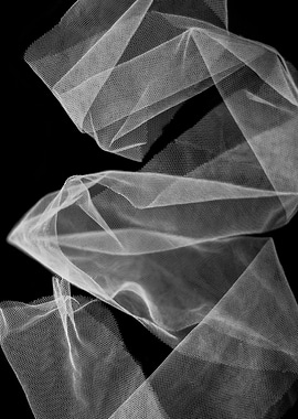 Abstract white veil