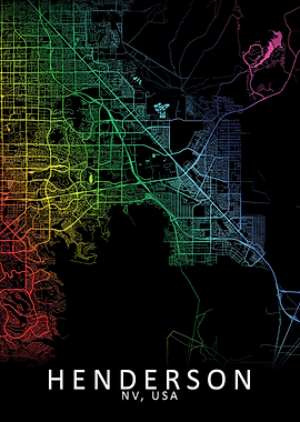 Henderson NV USA City Map