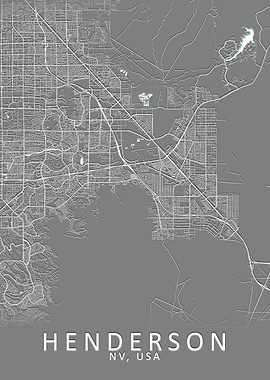 Henderson NV USA City Map