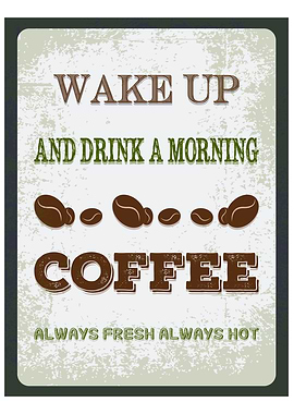 Vintage coffee poster