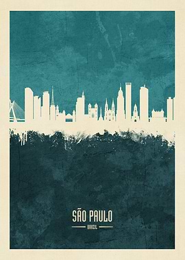 Sao Paulo Brazil Skyline