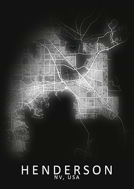 Henderson NV USA City Map