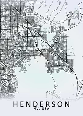 Henderson NV USA City Map