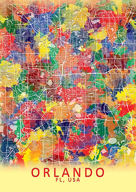 Orlando FL USA City Map