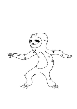 sloth dance pose