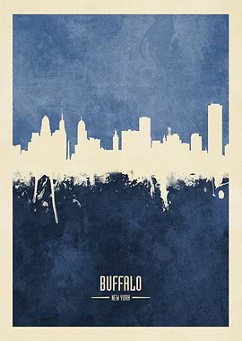 Buffalo New York Skyline